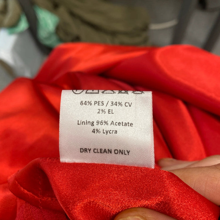 Fabulous Bombshell London confidence dress sultry red Uk12 TC002