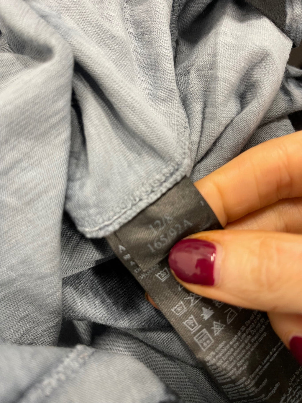 Fabulous AllSaints Dropout Tie Dye  T-Shirt UK12 Black & Grey LB512