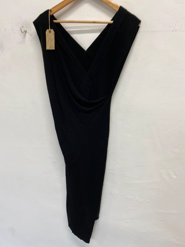 Fabulous Apryl Dress UK6 black asymmetric dress SD002