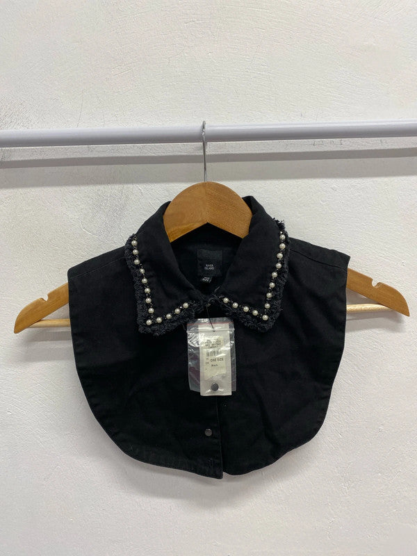 Fabulous River Island  shirt collar with pearl details one size CR002