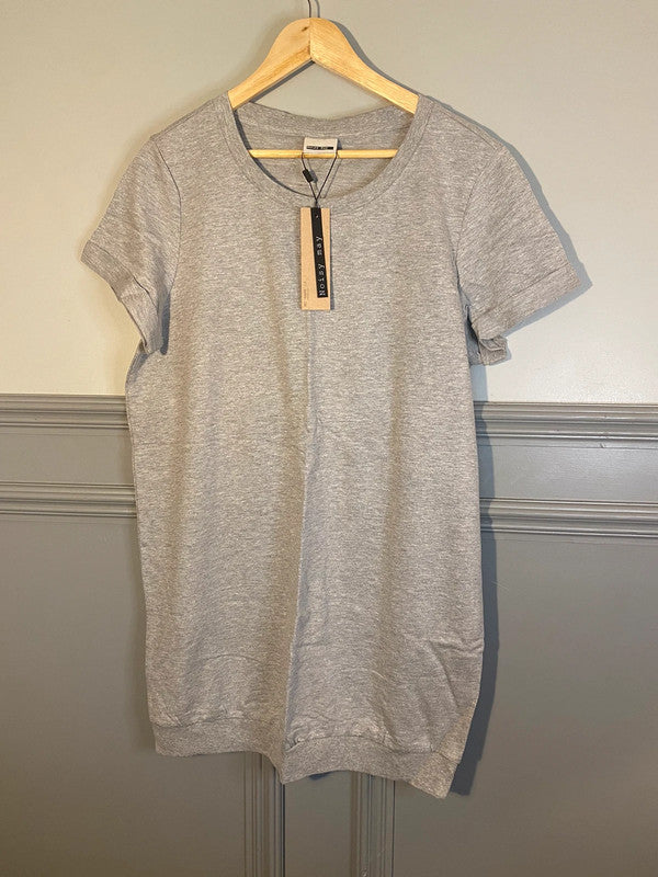 Noisy May T shirt Dress BNWT Uk L Grey LB001
