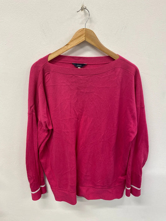 Joules Fabulous Hot Pink Boat Neck Jumper UK 18 KN002