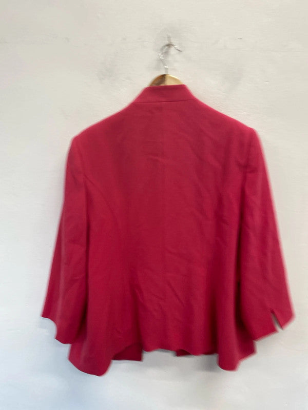 Stunning Edinburgh woolen mill isle occasion pink jacket UK 18 IZ001
