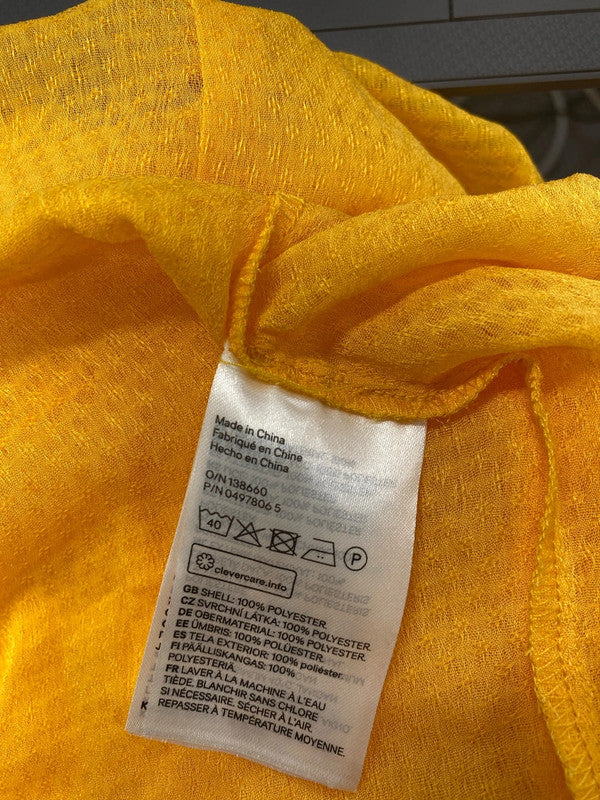 Lovely h&m Orange tiered cross back top UK 12 JB001