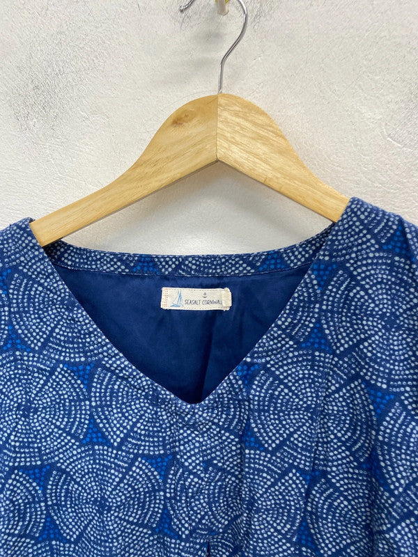 Lovely Seasalt Cornwall navy peacock lady tunic UK 12 MM005