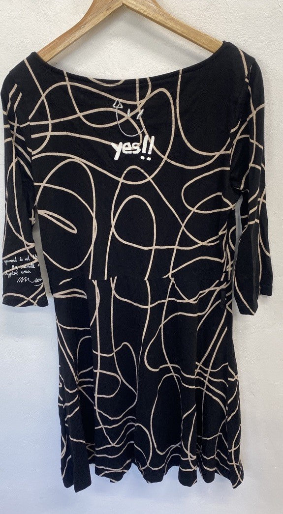 Lovely Desigual Designer Yes! Dress 90s UK XL KM005