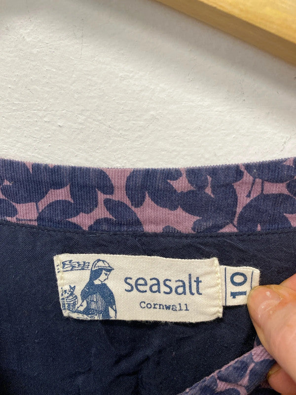 Fabulous Purple Seasalt Badgers Cross needlecord tunic Uk10 MM005
