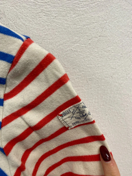 Fabulous joules kids striped red green blue long sleeve top UK 11-12yr MM005