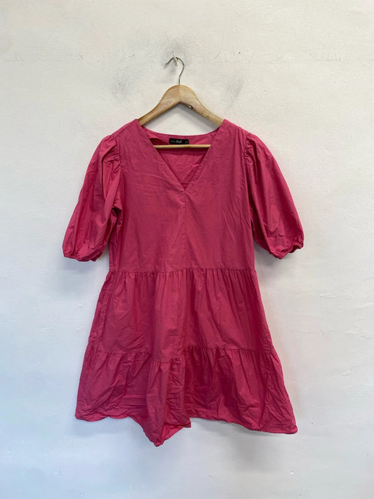 Gorgeous F&F pink smock midi dress UK 10 DF002