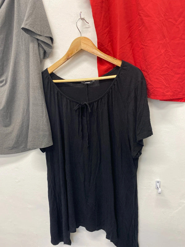 Fab trio Of summer t shirt tops Uk 24 George & Shein #121 LK006