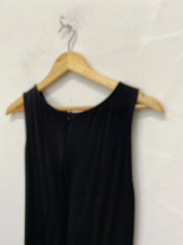 Fabulous Me & Thee black stretch heavy jumpsuit Uk10 LH002