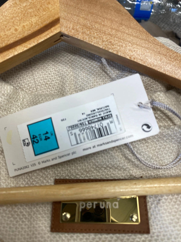 Fabulous New twill cream blazer dress Uk14 MW001