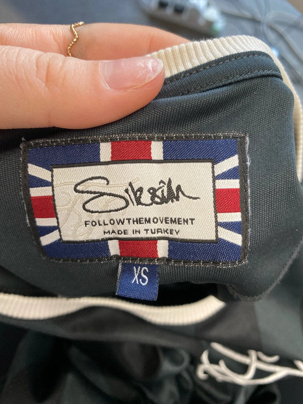 Fabulous SikSilk Blau I and grey striped tshirt size XS KD001
