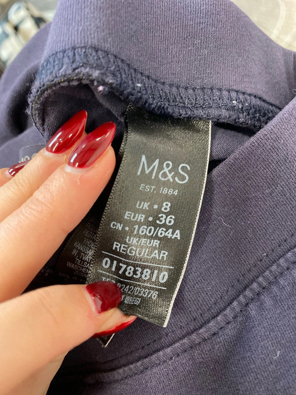 Fabulous casual m&s navy leggings UK 8 MM005