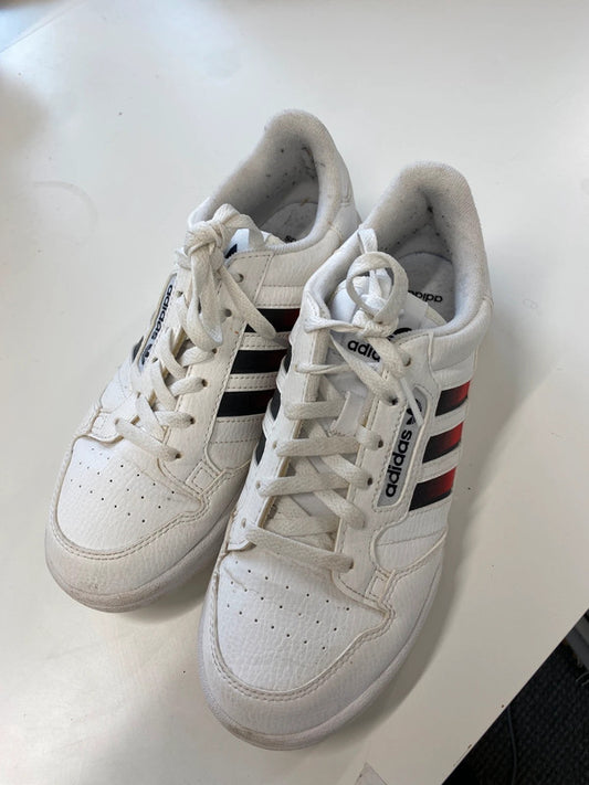 Fabulous adidas contiental 80 white red stripe trainers UK 5.5 NC001