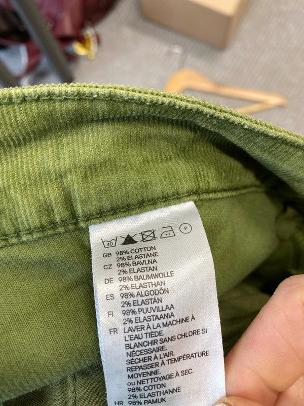 Fabulous Olive green cords from H&M Uk14 KM003