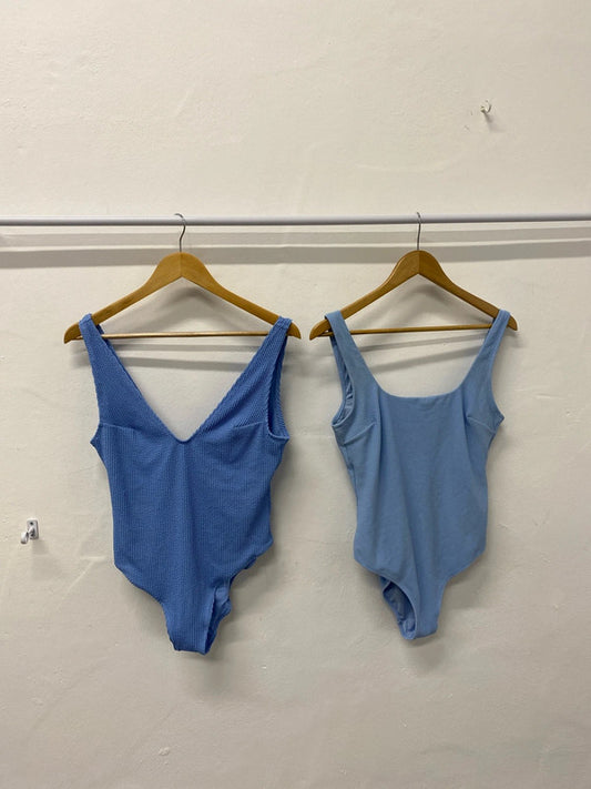 Fabulous duo  bundle 40 of swimsuits seersucker from H&M blue & Baby blue UkM KS002