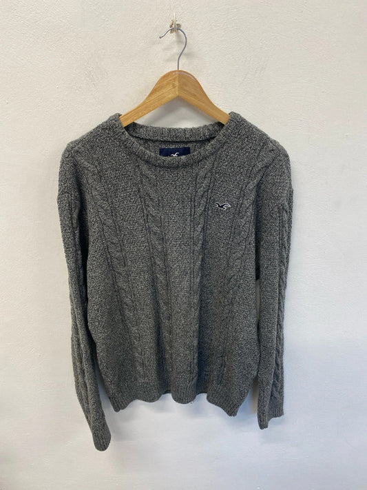 Classic Hollister mark cable knit jumper L KM004