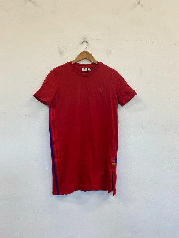 Adidas Sporty Red Shirt Dress UK 14 SW001