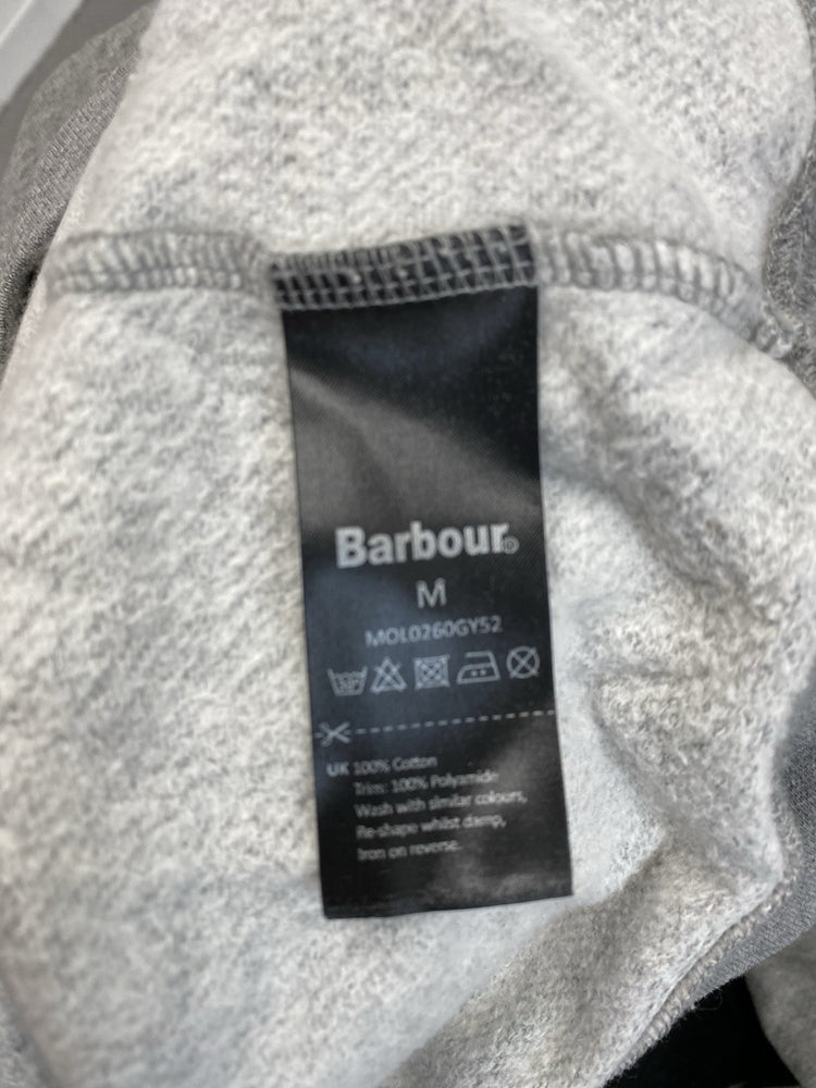 Fabulous Mens Barbour Grey High Button Neck Jumper UK M EC001