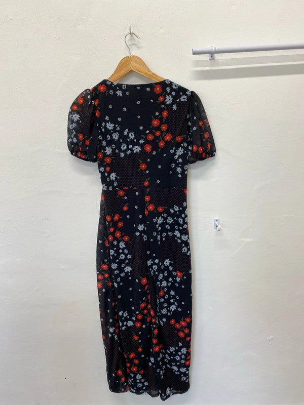 Fabulous river Island Rebooted Rebel maxi dress floral Uk10 New LL003