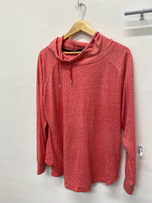 Fabulous Coral marl hoodie Uk20 Regatta cute off centre toggles YM001