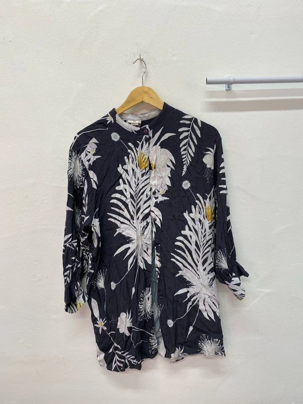 Fabulous AnnA Glover x H&M oversized floral shirt tunic Uk12/14 IM001