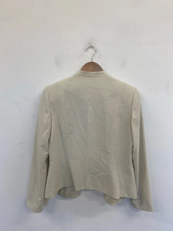 New Look Chic Cream Blazer UK 14 AO001