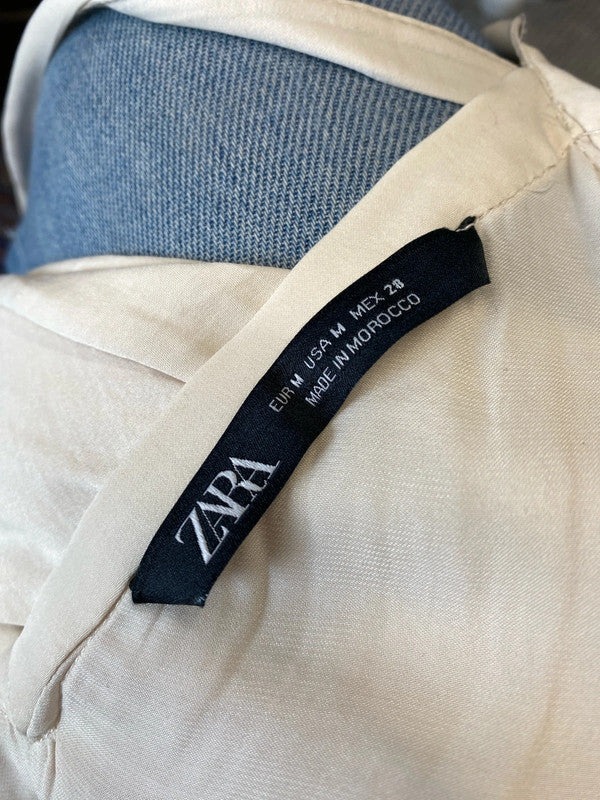 Fabulous soft Cream delicate camisole top tie shoulders UkM JM004