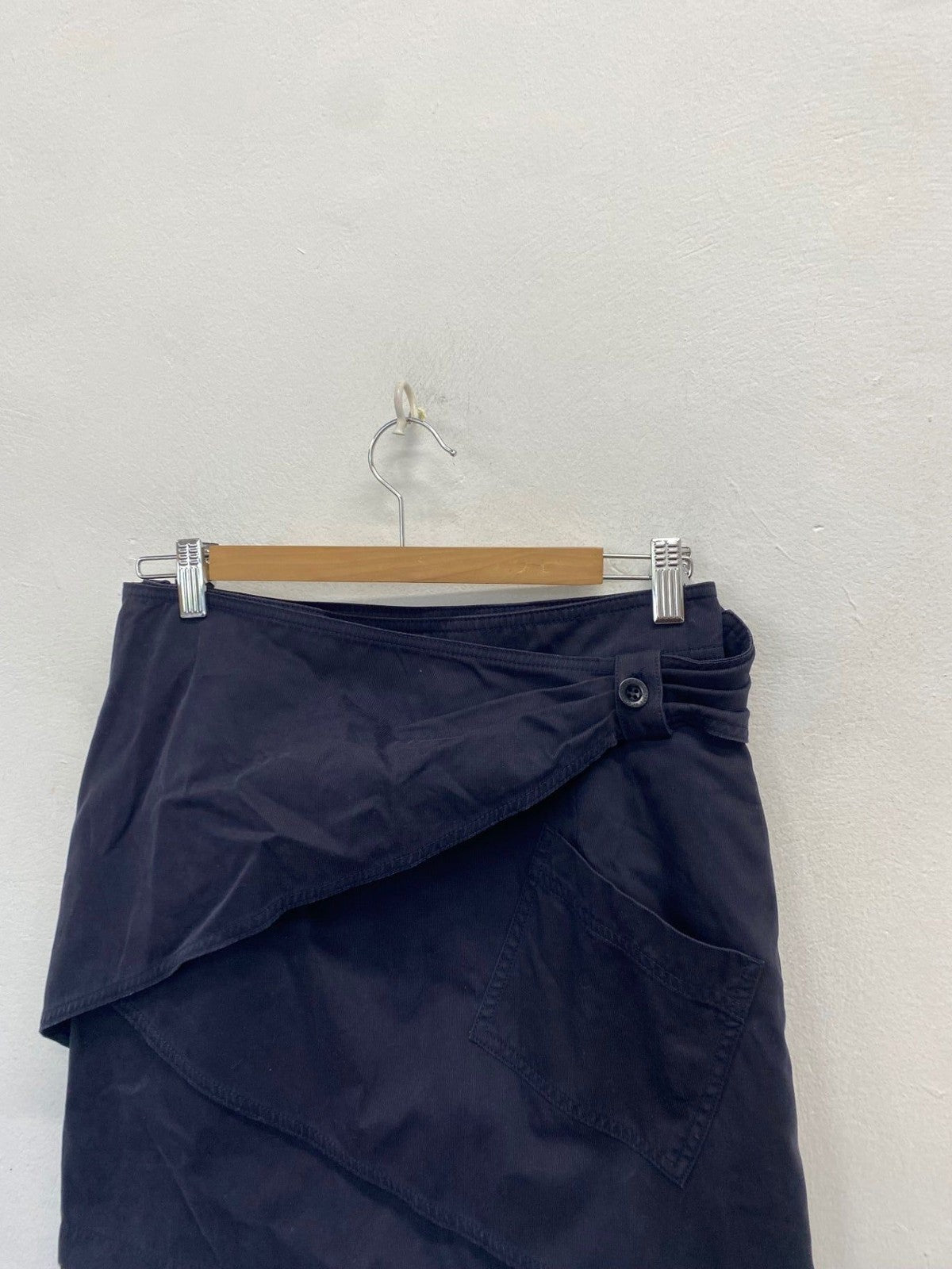 Stunning See by Chloé Mini Skirt UK 8 Navy side tie SD553