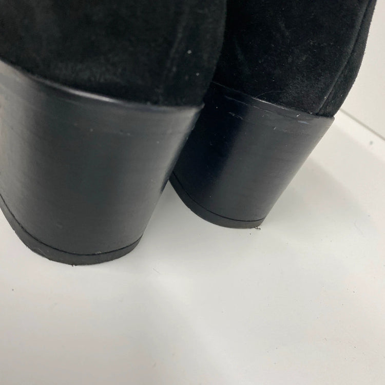 Fabulous Clark’s Womens Black suede ankle boots UK6 D Chelsea JR001