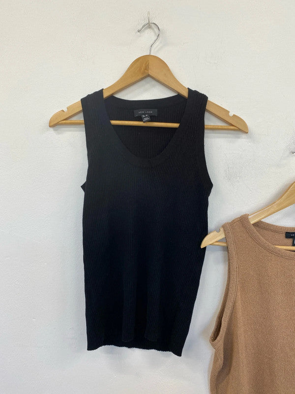 New Look & TU Stylish Vest Tops Trio UK 12-14 #8 LN001