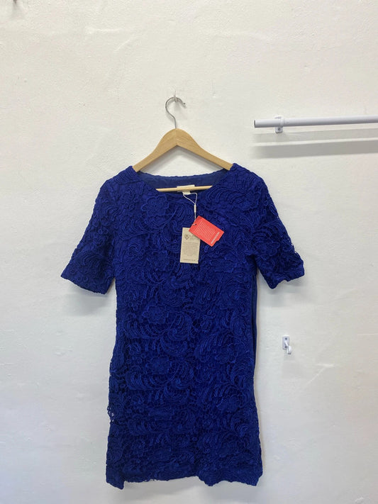 Fabulous Cobalt blue Monsoon overlay dress Uk12 Party Occasion LW005