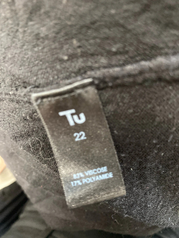 Lovely tu black longline cardigan UK 22 RG021