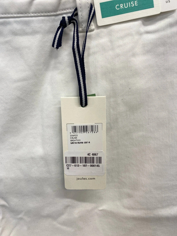 Lovely joules cruise white chino shorts UK 18 KN002