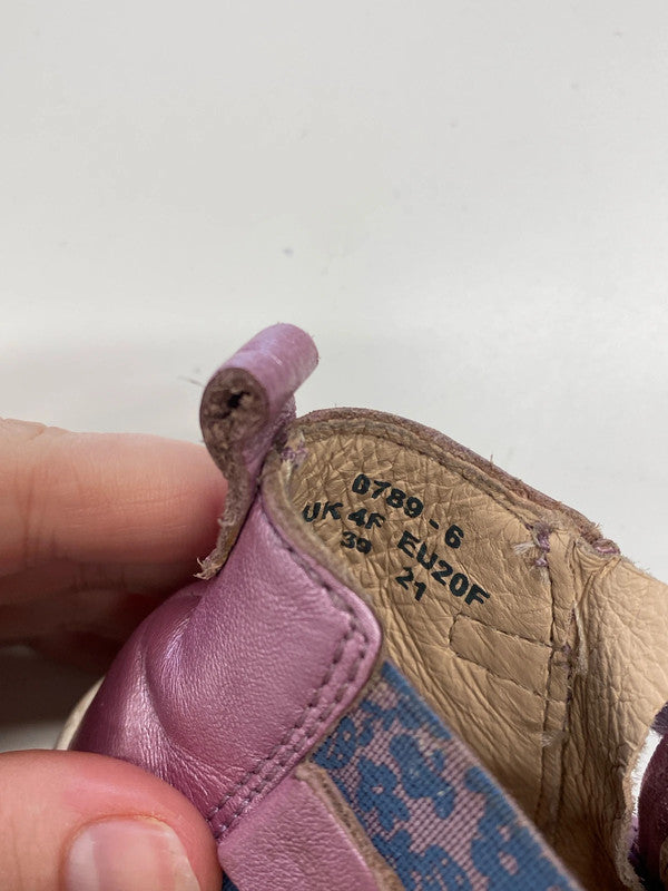 Start-Rite Adorable Purple Metallic Leather Booties Size 4 KM004