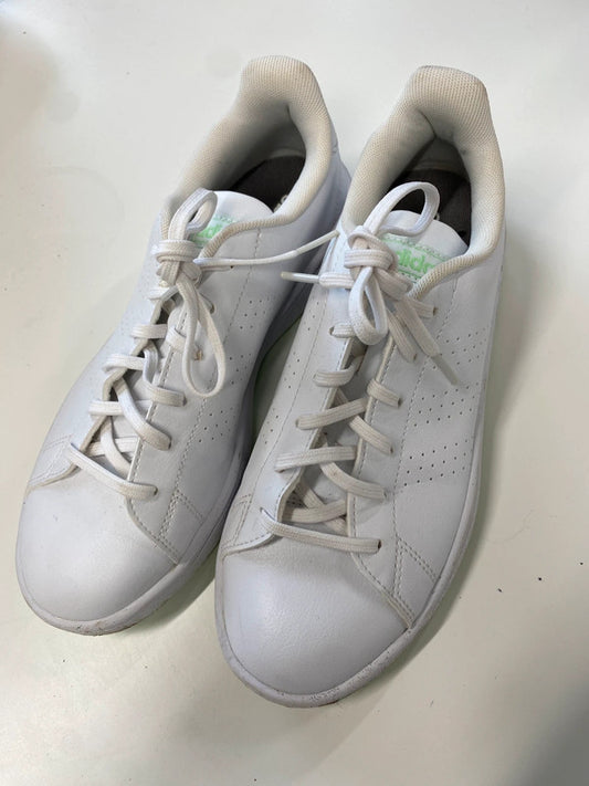 Fabulous adidas advantage white green trainers UK 5.5 NC001