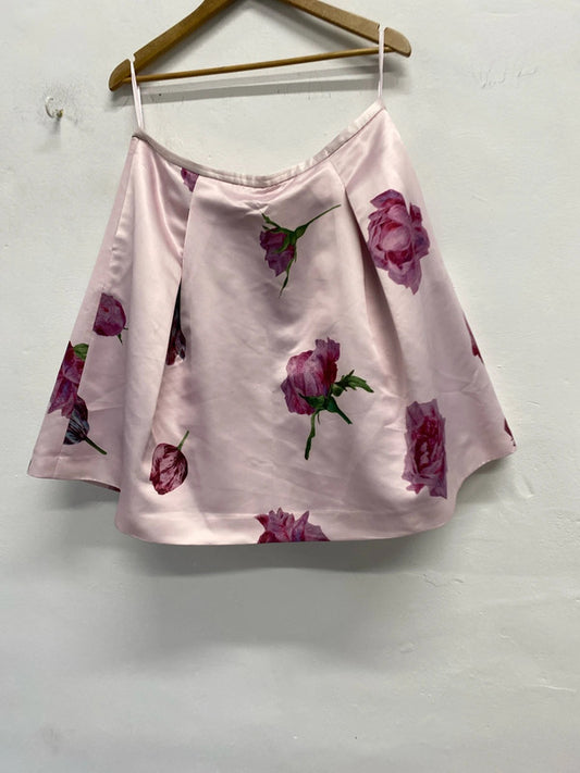 Fabulous Ted Baker Kobi Occasion pink skirt Uk16 JB005