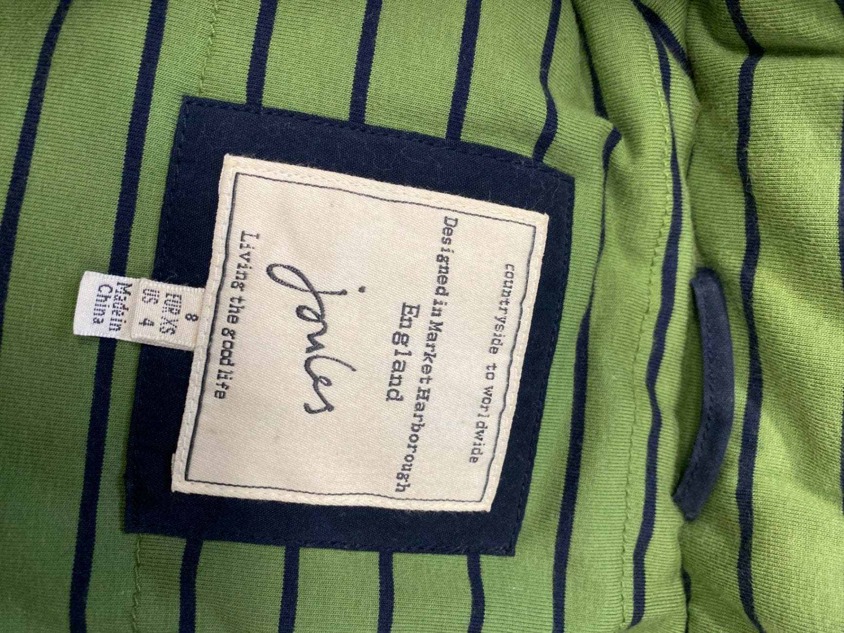 Fabulous Joules Gilet UK 8 Navy brindle KC528