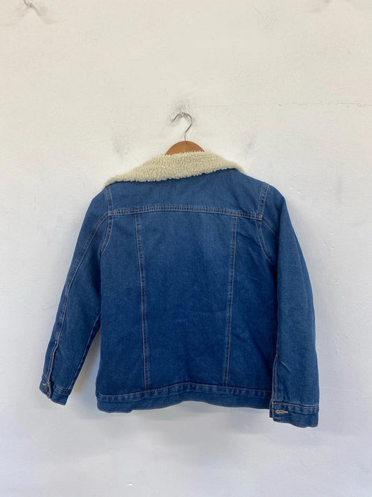 Primark Stylish Denim Fleece Jacket Girls 11-12 Years SW001