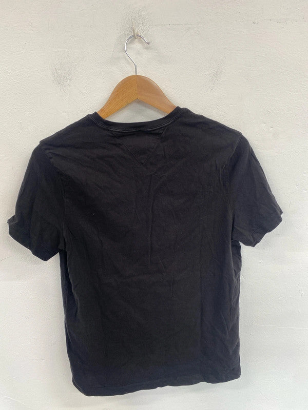 Classic Tommy Hilfiger black logo t-shirt M SD001
