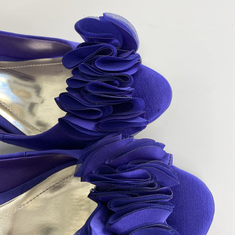 Monsoon Purple  Shoes/Heels & Clutch Bag. Special Occasions/Weddings UK5 LW005