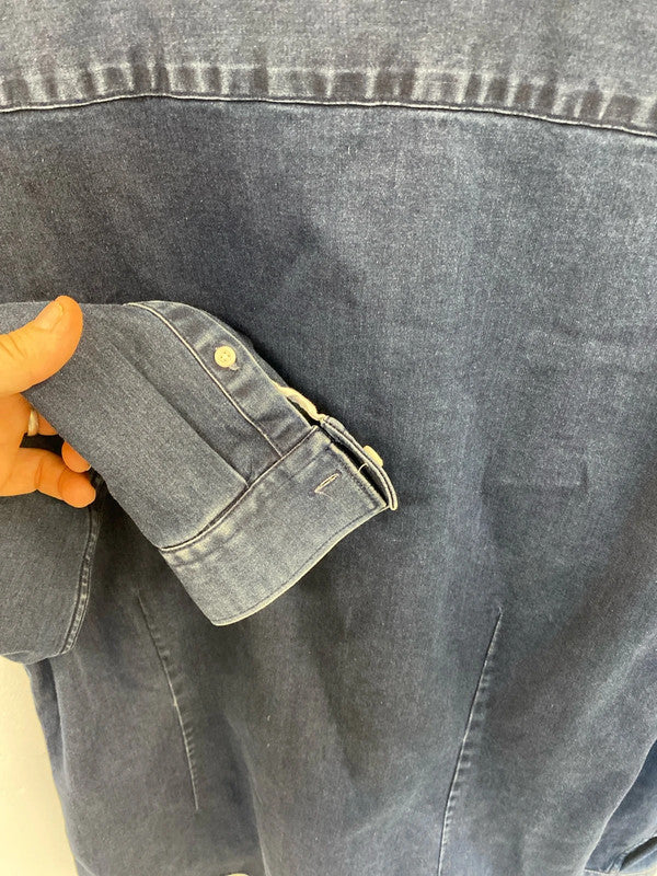 Great River Island denim shirt muscle fit L KM004