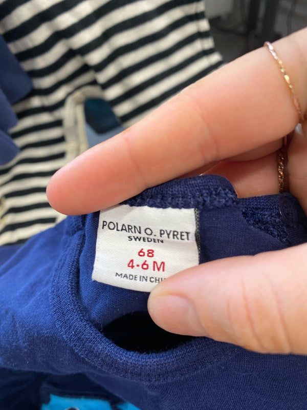 Fun and adorable Boys bundle Polarn O.Pyret No Added Sugar #5 age 4-6 months JP001