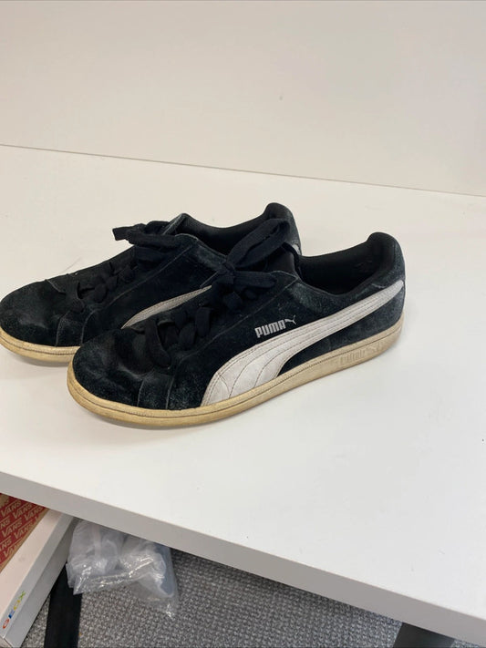 Puma Men’s Black Suede Trainers UK 9 NC001