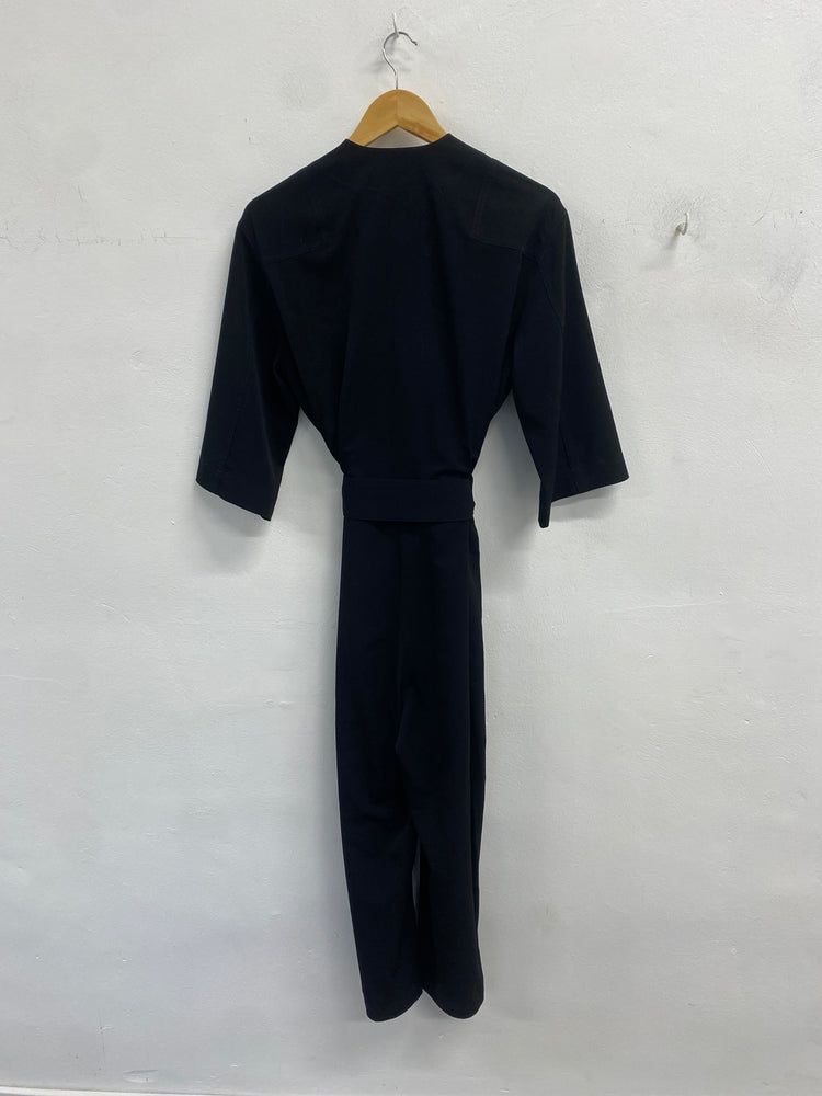 Stunning All saints hayley black jumpsuit UK 12 SS002