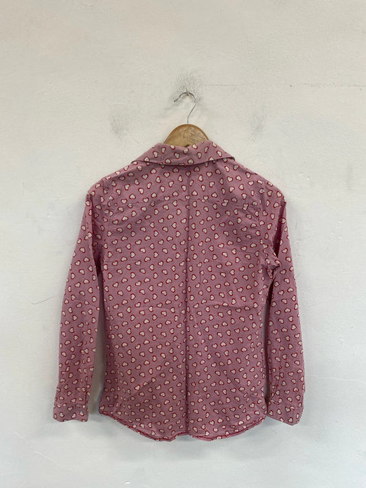 For Friends Van Den Bergh Fabulous Pink Hearts Shirt UK 10 MM005