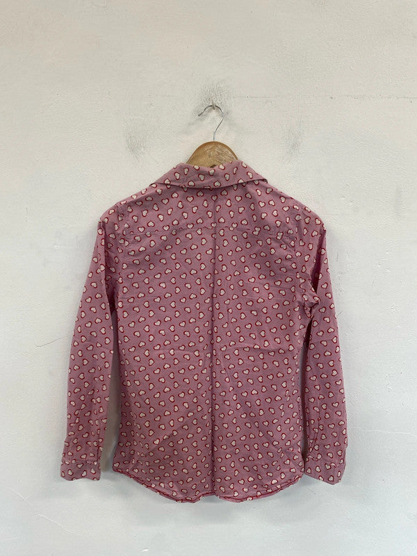 For Friends Van Den Bergh Fabulous Pink Hearts Shirt UK 10 MM005