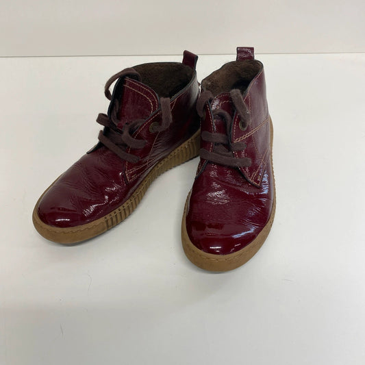 osef Seibel Maren 02 Red Patent Leather Faux Fur Lined Boots UK 4 NC001