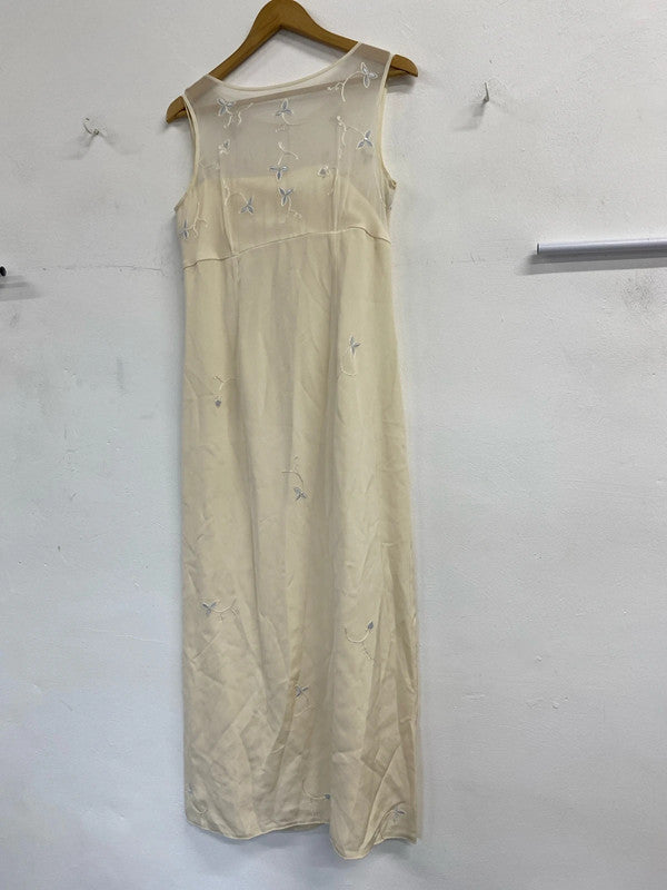 Fabulous Jacques Vert pure silk occasion dress & jacket Uk12 JS004